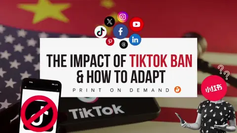 If TikTok is banned, other platforms will undoubtedly absorb the traffic, and that’s why diversifying your sales channels is so important. 🌐📱
 #inkedjoy #TikTokBan #marketingtips 
#printondemand #businessgrowth #Ecommerce #xiaohongshu #rednote #socialmedia