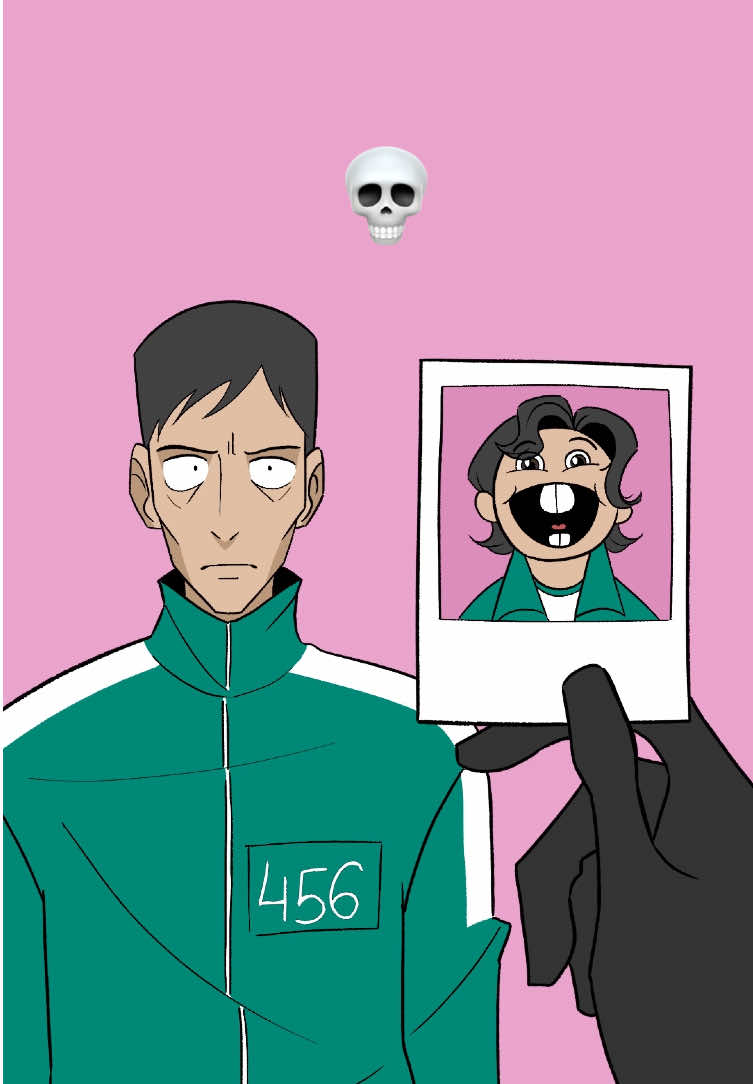 Oop 😳 #squidgame #squidgamenetflix #squidgameseason2 #art #digitalart #fananimation #seonggihun #456 #squidgame2 #artistsoftiktok #arttok #artoftiktok 