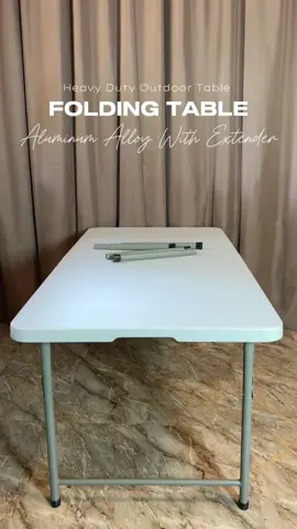 Folding Table 6FT Portable 180X70X74CM Aluminum Alloy Outdoor Dining Table Heavy Duty Folding Table 4 FT (120cm) /Fold-in-half Table White Steel Portable Folding Table #table #outdoortable #campingtable #foldingtable #fyp #fypage #foryou #foryoupage #fyppppppppppppppppppppppp 