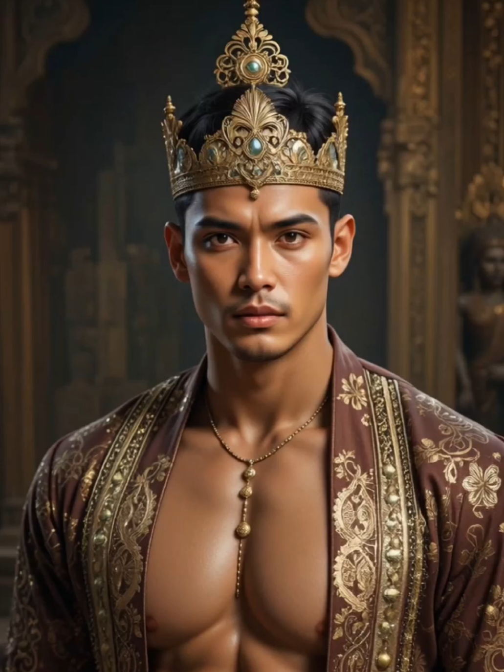 Ilustrasi Putra Mahkota dari Kerajaan Indonesia #ai #aiart #art #king #raja #edit #kingdom #aawdk 