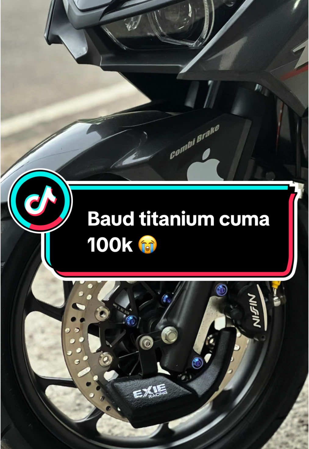 7 baud titanium cuma 100k😭 #bauttitanium #titanium #baudtitanium #vario160modifikasi 