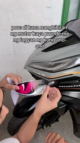 Dapat laging pogi 🫶🏼🥹 #hondaclick #hondaclickv3gray #budolfindsph #hairextensions #budolfindsphilippines #fyp #motorsticker 