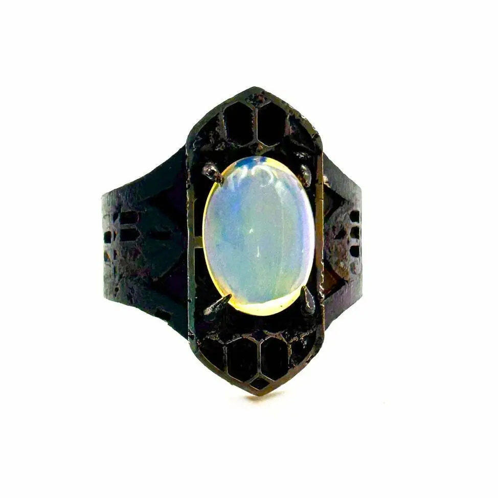What’s your favorite folklore creature? Arcane Wisdom With Opal in Sterling Silver # #Designs #Punkfashion #Punk #Mensrings #Dark #Custom #Accessories #Gothicjewelry #Jewelry Buy here https://julianthe2nd.com/products/arcane-wisdom-with-opal-in-sterling-silver