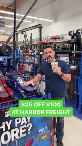 🚨 TWO killer deals this weekend at Harbor Freight: Save 10$ off your purchase of $50 or more...OR save $25 off your purchase of $100 or more. Get your coupon in the #HarborFreight mobile app!