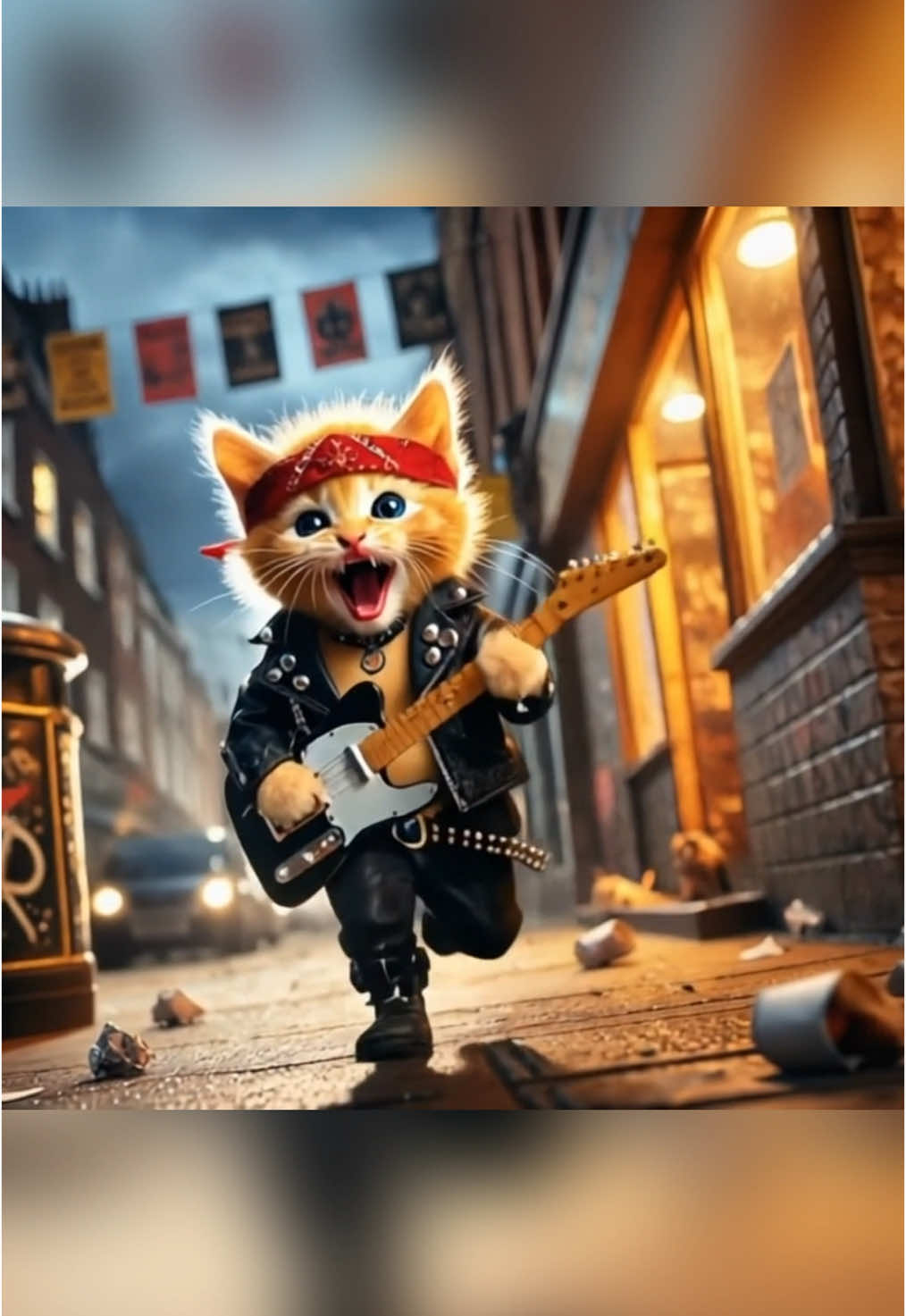 😎 Meet Chubby Junior, rockstar cat, rocking his @vooglam glasses! 🎸🐱 ⚡️Get 15% off with my code: « meow »⚡️ #Vooglam #Fashion #Eyewear #AIArt #RockStyle #ia #aiart #catslovers #catsoftiktok #kitten #kittensoftiktok #chat 
