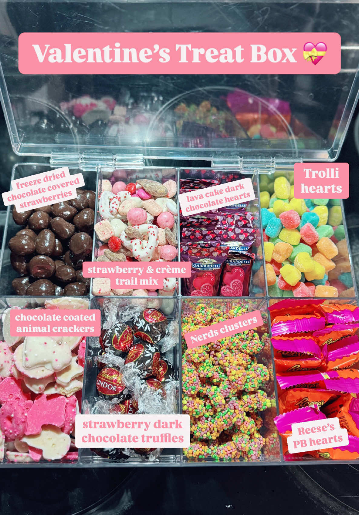 Let’s make a Valentine’s treat box that has something for the whole family 💝 #ValentinesDay #restockwithme #treatbox 
