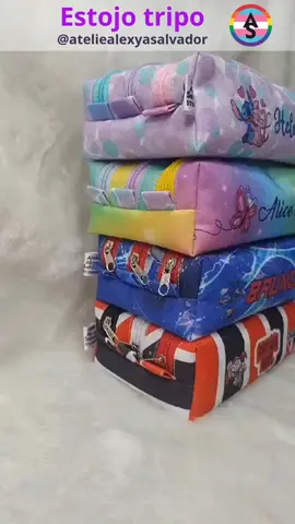 Estojos triplos personalizados❤️ ✅ Ideal para organizar e levar bastante material escolar.l🖋️ 🟢As medidas aproximadas são: 2️⃣0️⃣ cm de comprimento 0️⃣7️⃣ cm de altura 1️⃣2️⃣ cm de profundidade Você escolhe o tema e eu personalizo. Envio para todo o Brasil!📦🎁📭