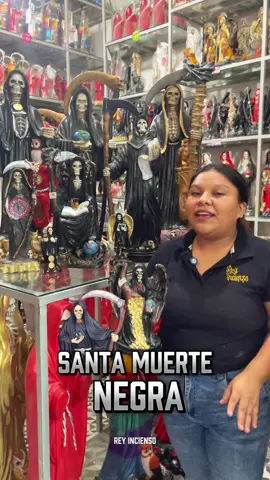 La santa muerte negra y sus beneficios ✨🕯️💀  #beneficios #santamuerte #santamuertenegra #reyincienso #incienso #tiendaesoterica #esoterismo #💀 #meridayucatanmexico #merida #mexico🇲🇽 #✨ 