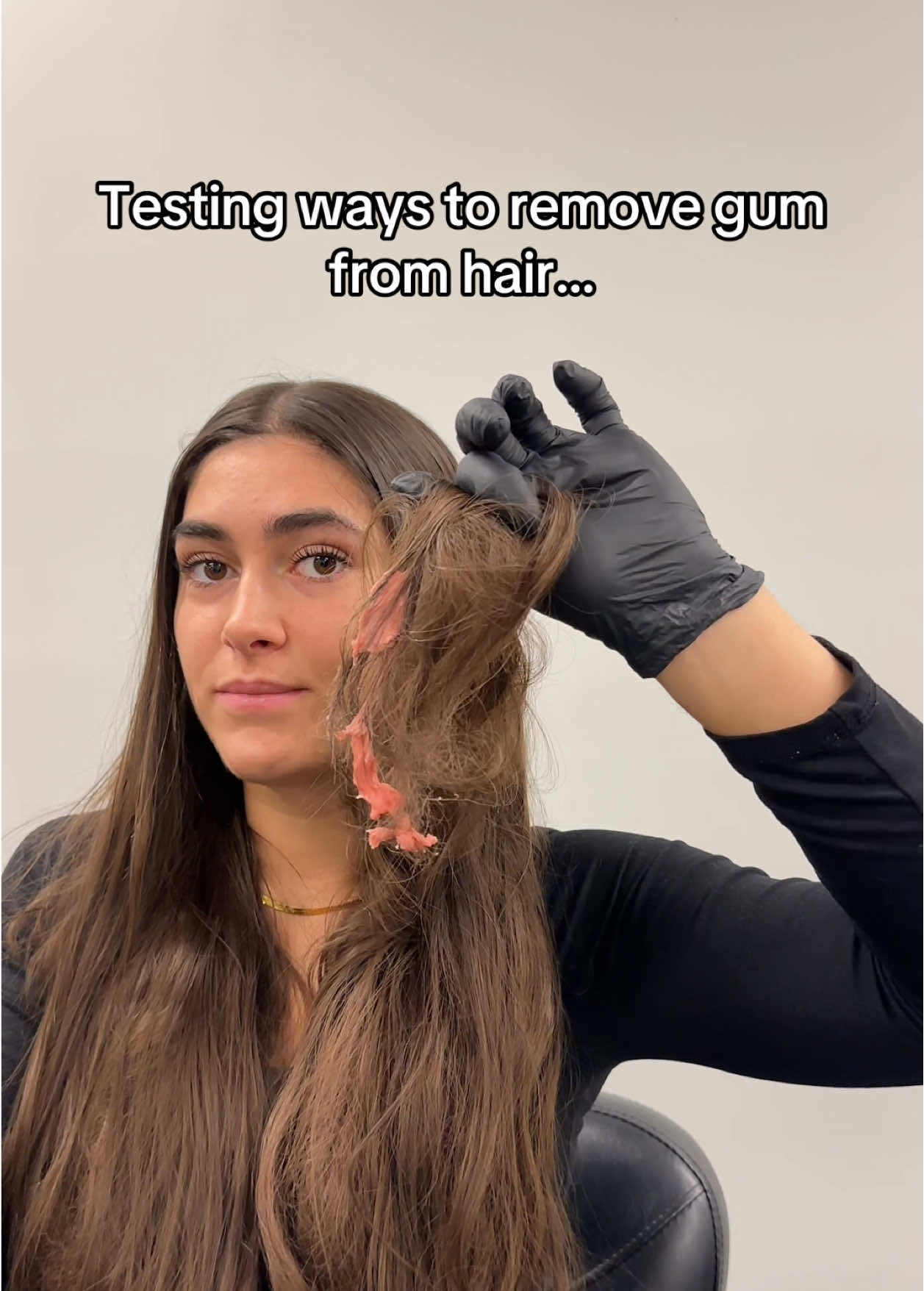 Follow me over on YouTube!!!! ✨Lucy_seitz ##guminhair #beautyschool #hair #hairhack #testing #relatable #hairstylist #salon #cosmetologyschool 