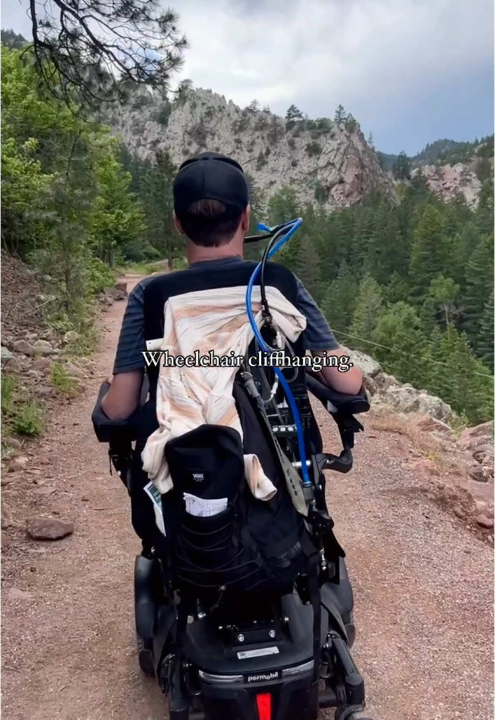 If I ever travel to Colorado and never return home, it is likely that I have strayed from the designated path and fallen off the side of a mountain. • Tell my story when I'm gone! 🙏🏼 • #Colorado #VisitColorado #AccessibleHiking #DisabilityAwareness #WheelchairUser #fypシ #viral 