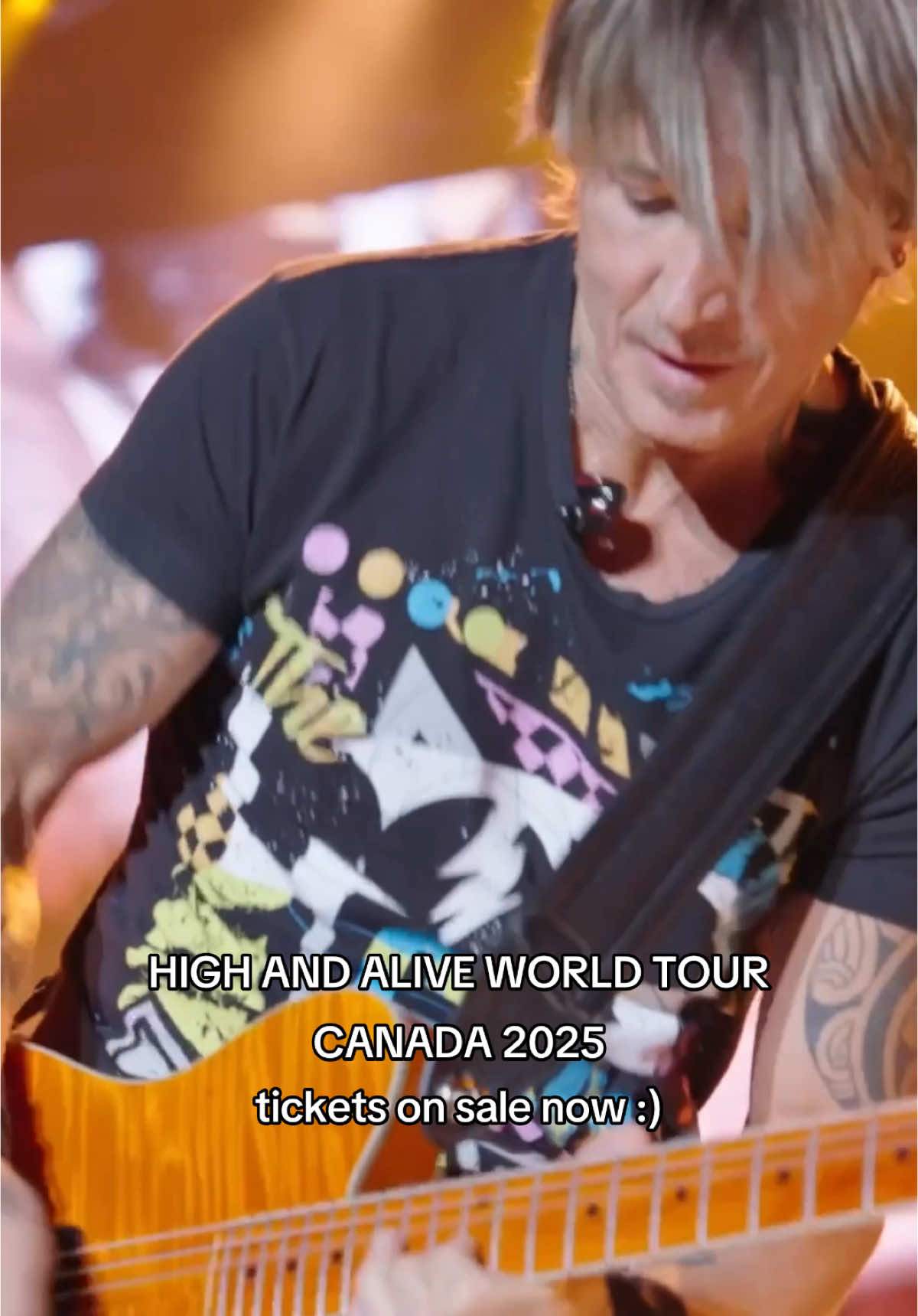 tickets for all Canada dates on the HIGH AND ALIVE WORLD TOUR are on sale now ! comment below which show you're coming to 🎸