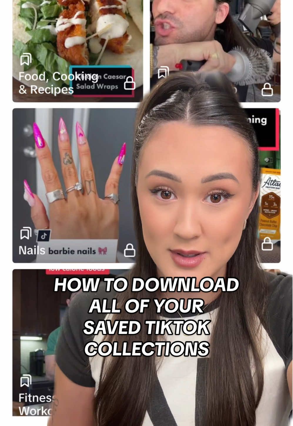 how to download ALL of your saved collections 🥲 #tiktokban 