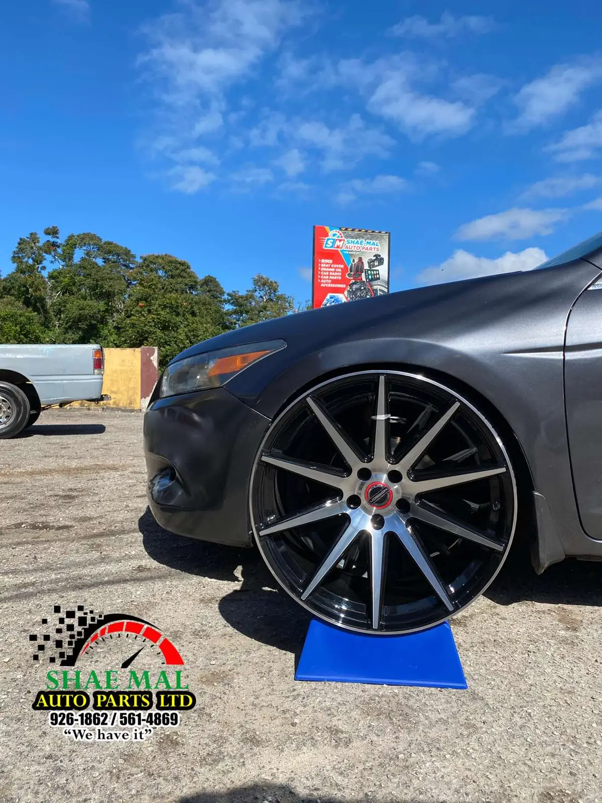 Rims for sale in Jamaica at Shae-Mal Auto Parts Ltd Christiana Manchester. Tel 876 926-1862 or wattsapp 561-4869 for more information. We do knutsford delivery delivery islandwide.#rims #wheels #autoparts 