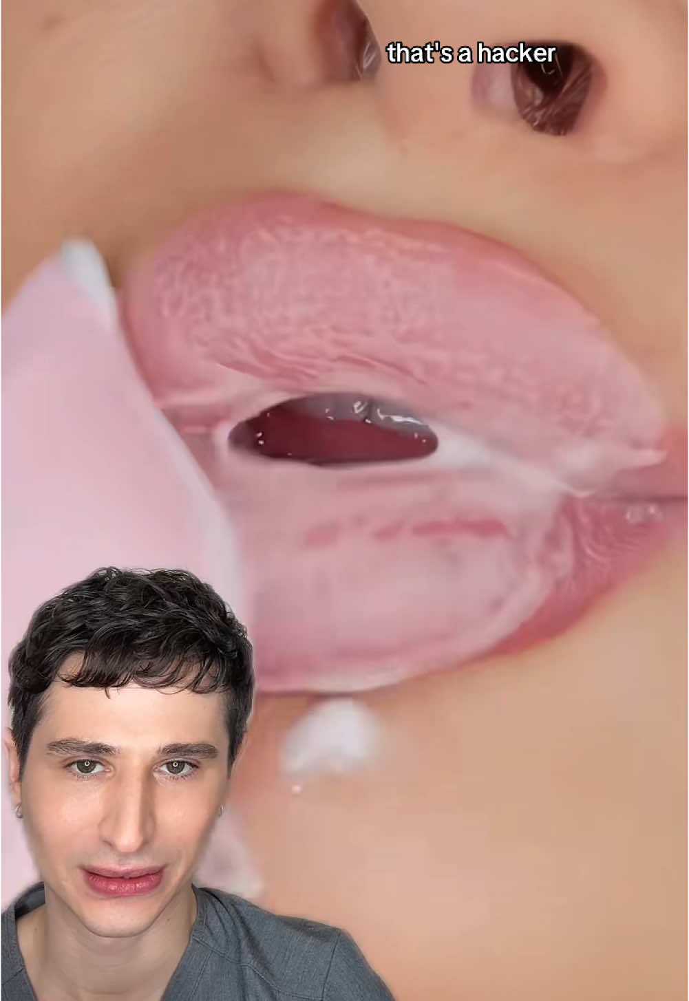 #duet with @Fanny | skincare & ASMR ☁️ #NightRoutine What about the rest of the face??? #dermreacts #skincare #dermatologist #reaction #reactionvideo #dermangelo #asmr 