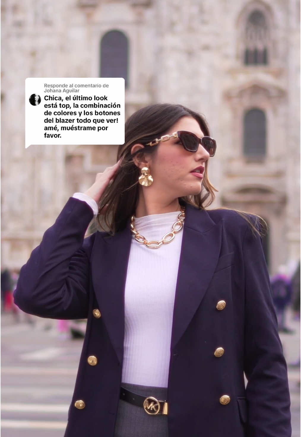 Respuesta a @Johana Aguilar  Gracias hermosa, encontré en video 💘   #milan #milano  #italy #italia #outfit #looks #viajes 