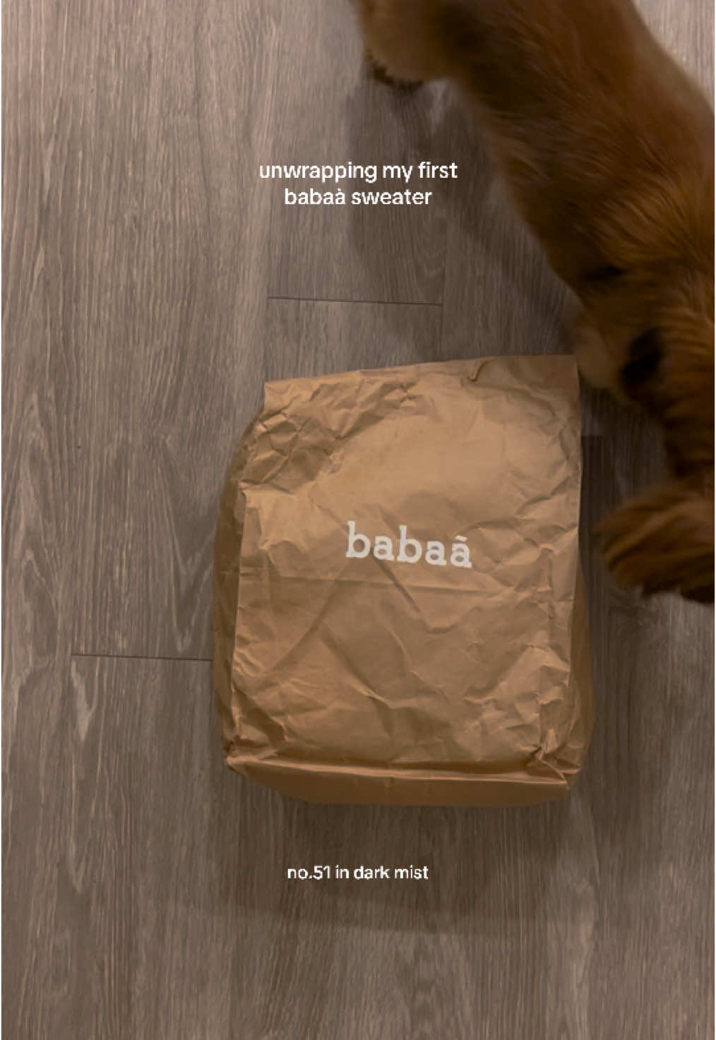 unwrap my first babaà sweater with me :)  #babaa #babaano51 #no51 #cottagecoreaesthetic 