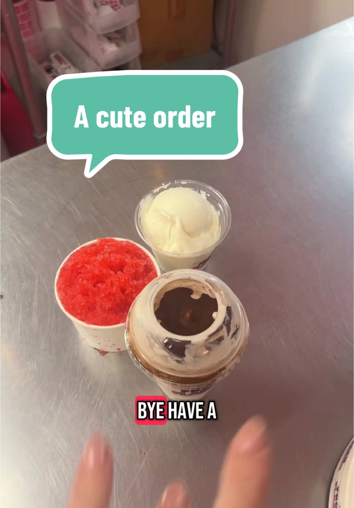 Make an order with me! #fyp #SmallBusiness #businessowner #dayinmylife #frozenflamingo #frozencustard #work 