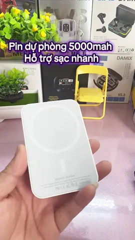Pin dự phòng 5000mah hỗ trợ sạc nhanh thiết kế nhỏ gọn dễ dàng mang theo #pinsackhongday 
