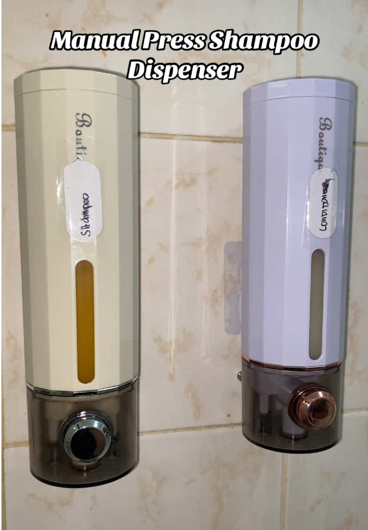 Manual Press Shampoo Dispenser#shampoodespenser #croeganizer #foryou #fyp 