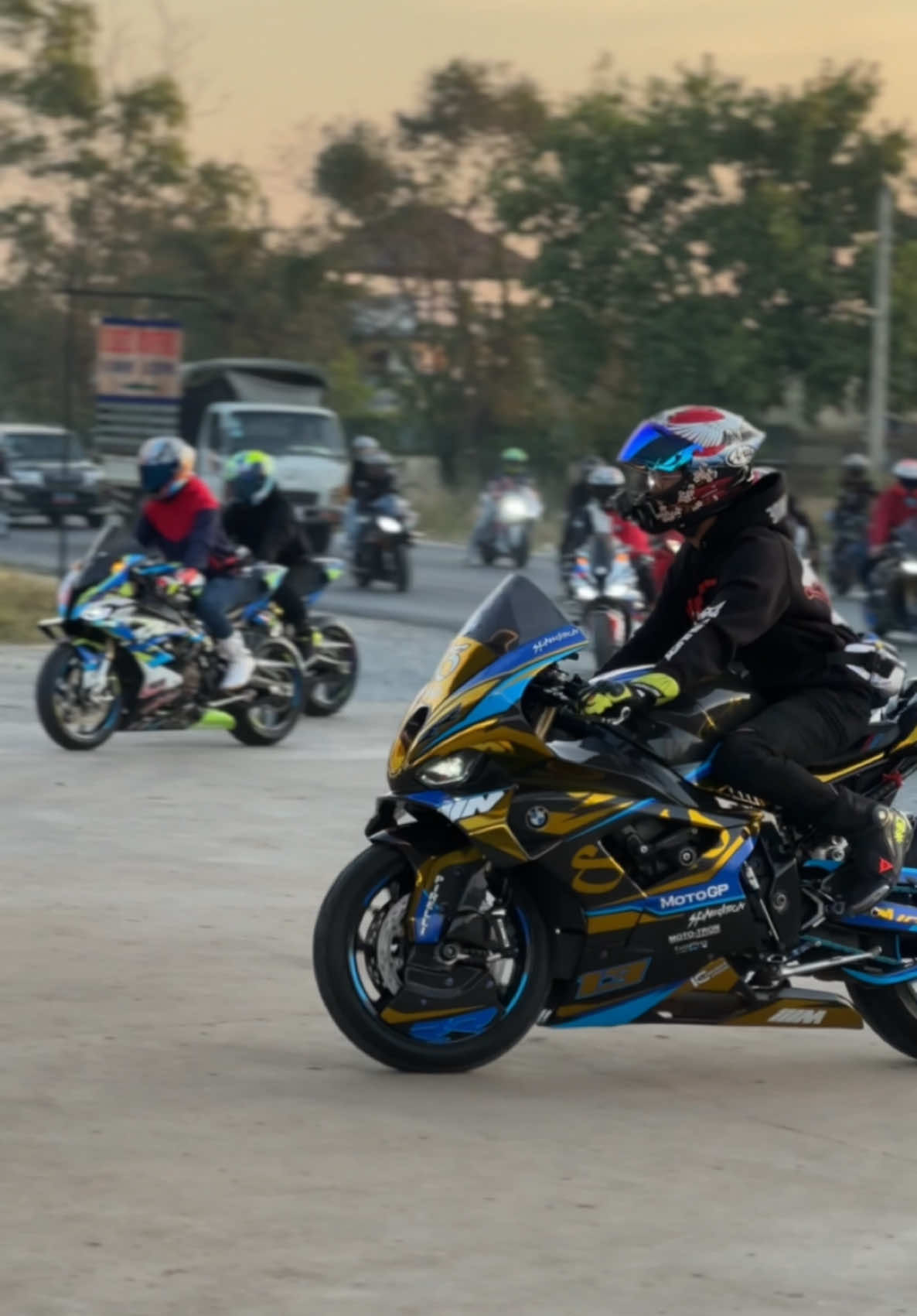 ម៉ូតូធំព្រឹកមិញ😍#fyp 