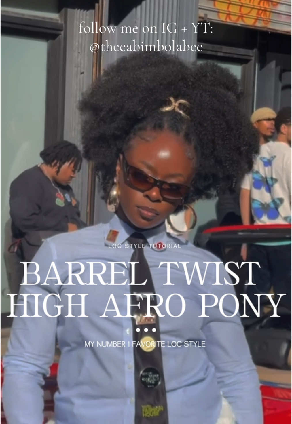 Obsessed is an UNDERSTATEMENT 😍🥰 This barrel twist high afro pony is everythingggg! 🔥  It’s my current fave ❤️  so simple, yet so STUNNING! ✨ Want more loc tutorials like this?  Stick around, join the fam, and let’s keep the styles coming! 💕  . . . . . . #locstyles #locstylesforwomen #locgoddess #loctutorial #locinspo #locinfluencer #locinspiration #locjourney #starterlocs #creativehairstyles #locgoals #diyhairstyle #naturalhaircommunity #byetiktok #tiktokban 