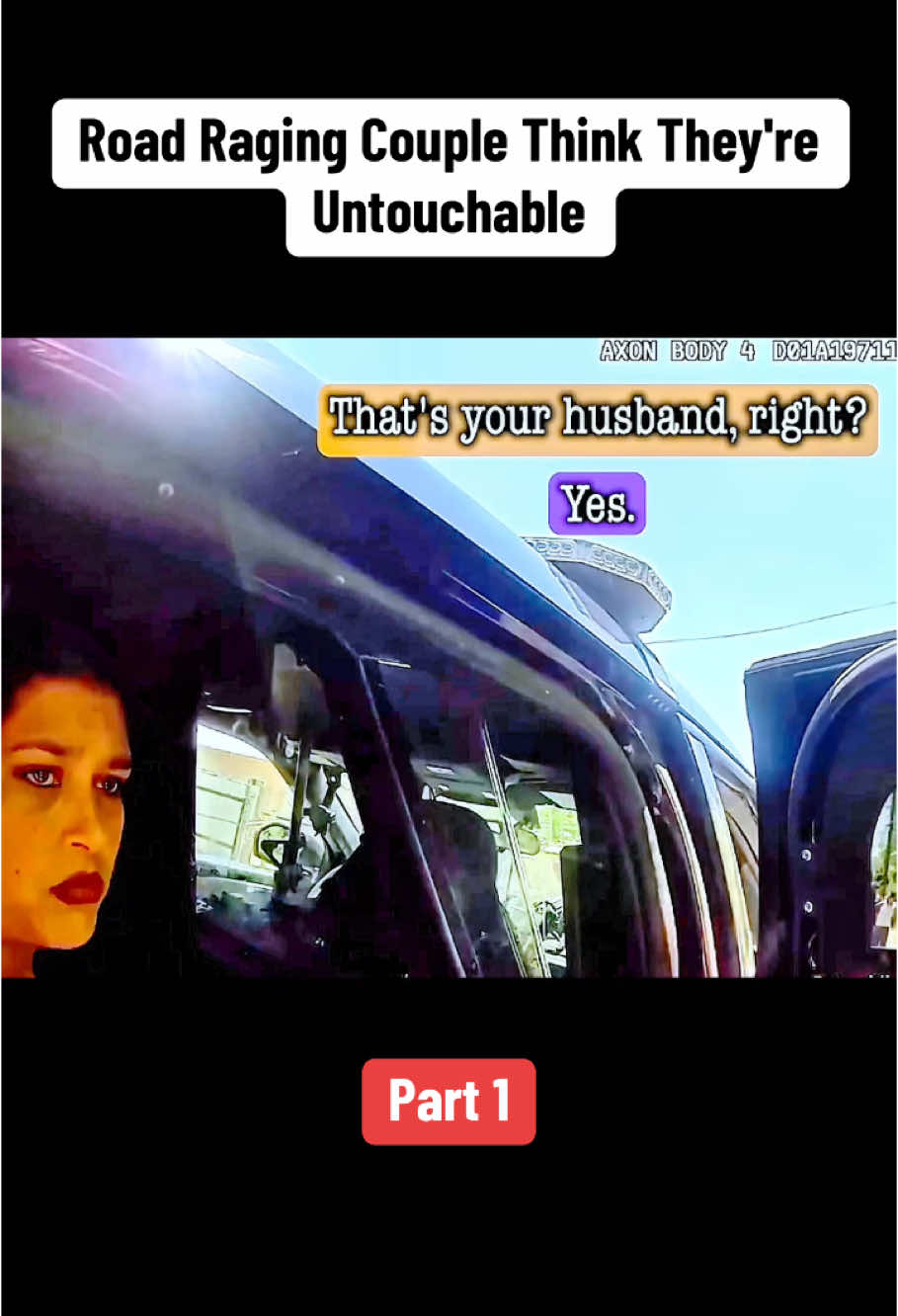 Road Raging Couple Think They're Untouchable. Part 1 #fyp #viralvideo #usa🇺🇸 #karens #law #cops #crime 