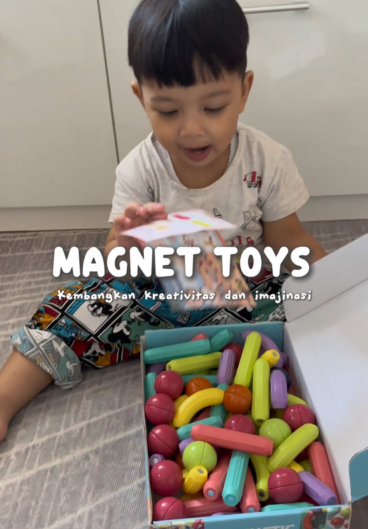 Udah Main ini dari usia 1.5th, skrg makin ada aja idenya ✨ #magnetic #magneticsticks #stikmagnet #mainanmagnet #mainanmagnetic 