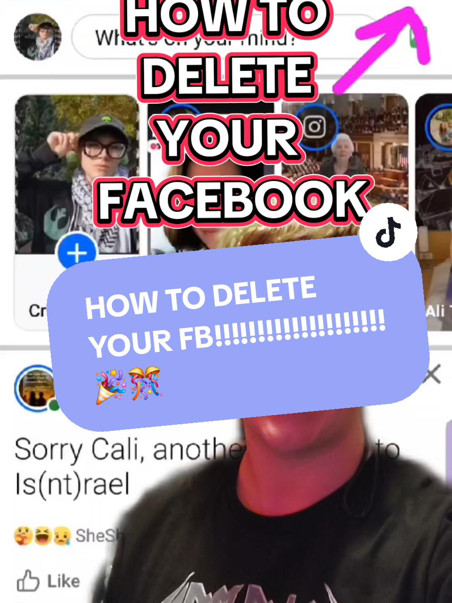 ASK AND YOU SHALL RECEIVE!!!! HOW TO DELETE YOUR FACEBOOK!!!!!!!!!!!! 1) Settings and Privacy 2) Settings 3) Personal Details 4) Personal Details Again 5) ACCOUNT OWNERSHIP AND CONTROL!!!!!🎉 They do not make it easy!!!! It took myself and one of my liberation besties both googling and scratching our brains to get here! Yes I redownloaded the app JUST FOR THIS TUTORIAL!!!!! For the last time EVERRRRR!!! cuz now my ish is REALLY GONEEEEE!!! #tiktokban #ban #tiktokshop #BookTok #meta #markzuckerberg #tutorial #tutorials 