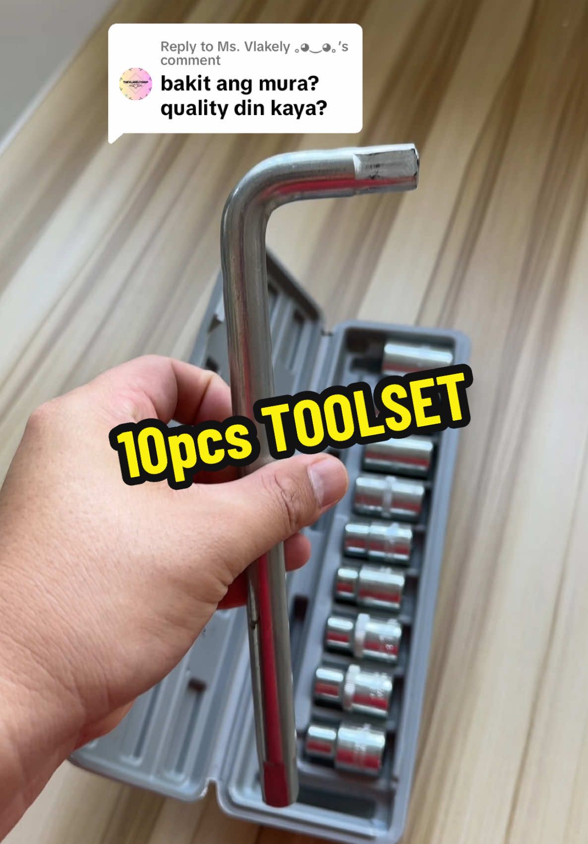 Replying to @Ms. Vlakely ｡◕‿◕｡ 10PCS SOCKET WRENCH SET 🔥 Sa mga gustong mag avail click the yellow basket salamat 🔥😊 #10pcssocketwrenchset #10pcssocketwrench #10pcstoolset #tools #toolset #toolsetbox #fyp #fypシ #fypシ゚viral #fypage #foryou #foryoupage #foryourpage #tiktok #affiliate #tiktokaffiliate #tiktokaffiliatemarketing #affiliatemarketing #akosibokie 