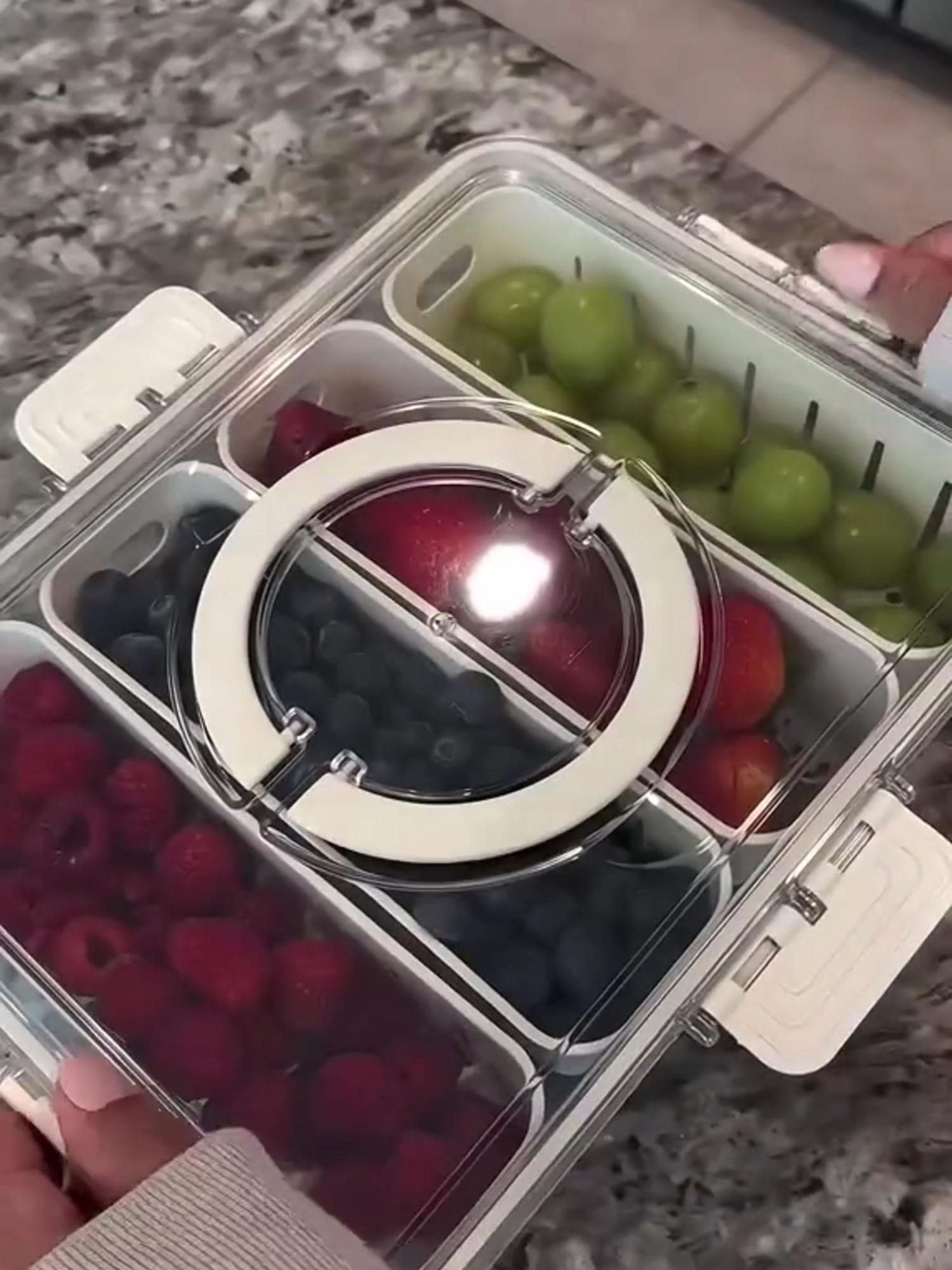 Take your snack game to the next level with the JSLOOO Snackle Box Container – the perfect divided serving tray with lid and handle for every occasion! 🍇🍬 Whether you're hosting a party, going on a picnic, or organizing your fridge, this portable and versatile tray keeps your snacks fresh and accessible. Key Features: ✔️ Multi-Compartment Design: Separate sections to hold candy, fruits, nuts, chips, and more. ✔️ Portable with Handle: Easy to carry for travel, picnics, or parties. ✔️ Secure Lid: Keeps snacks fresh and protected from spills. ✔️ Food-Safe BPA-Free Material: Safe for your family and durable for daily use. ✔️ Refrigerator-Friendly: Perfect for organizing and storing fruits and snacks neatly. 💡 Perfect For: Parties and gatherings Road trips and picnics Home and fridge organization 📦 Get Yours Today: 👉 Link in Bio ✨ Keep your snacks fresh, organized, and ready to enjoy! Like 👍, share, and subscribe for more home essentials and Amazon product reviews! #kitchen #KitchenHacks #accessories #homeaccessories