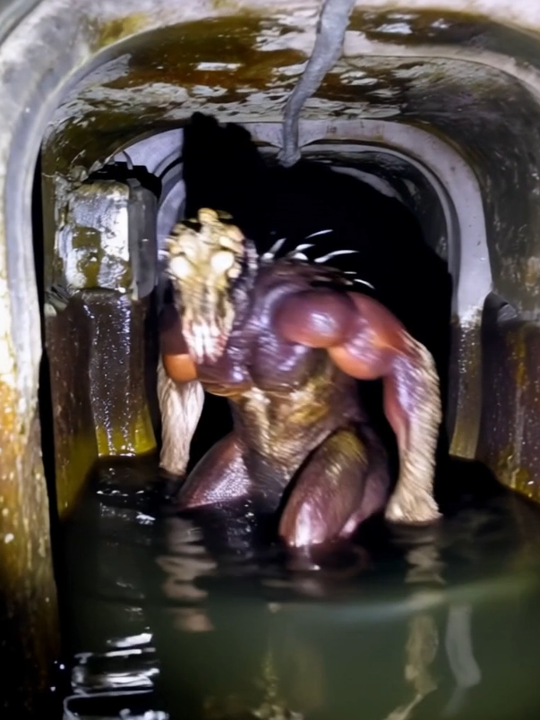He cometh. 💩 #unsettling #londonunderground #londonsewer #sewer #londontiktok #london #creepytok #creature #monster #nightmarefuel #foundfootage #caughtoncamera 
