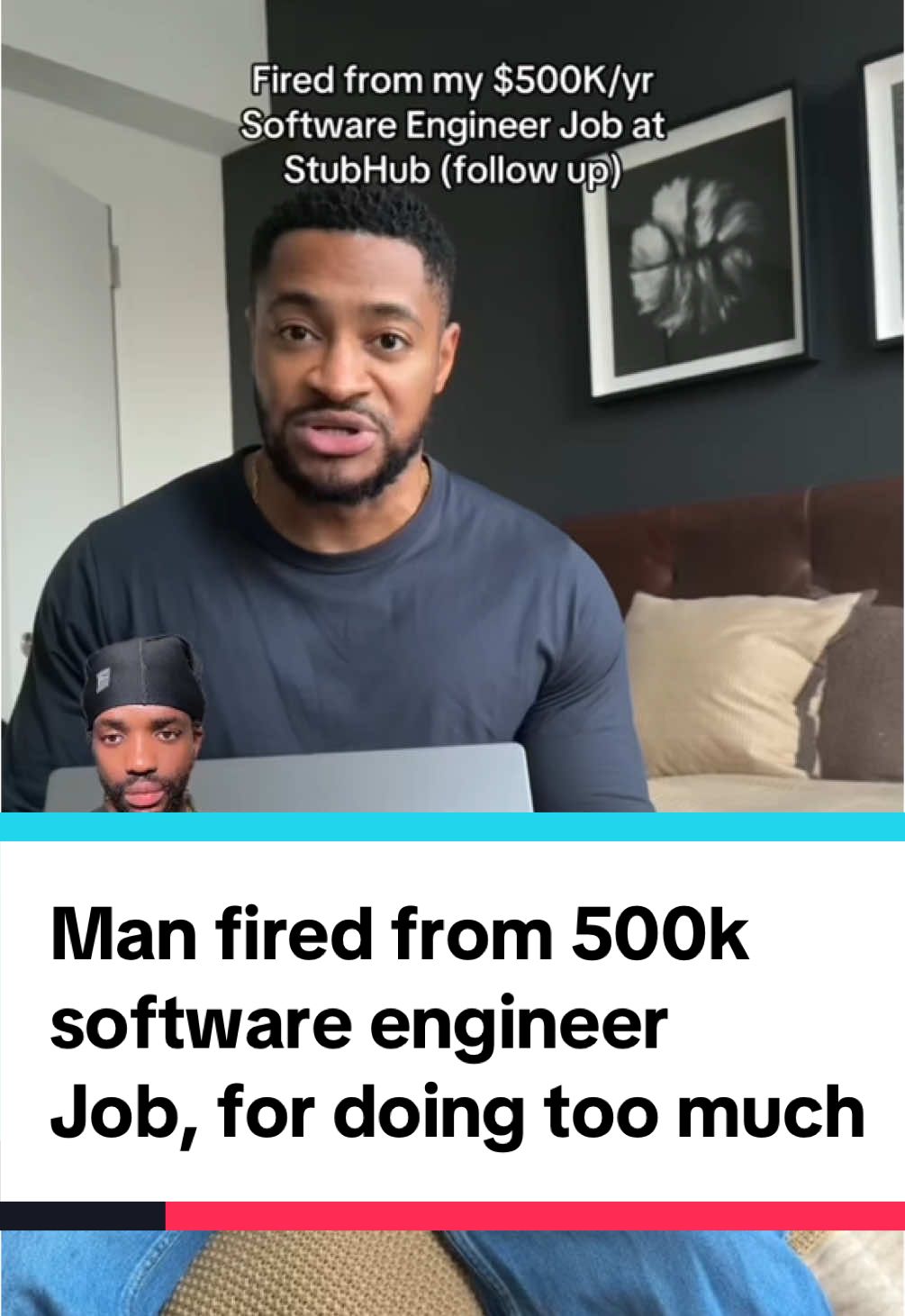 Man fired from 500k  software engineer Job, for doing too much #softwaredeveloper #fired #jobmarket #economy 