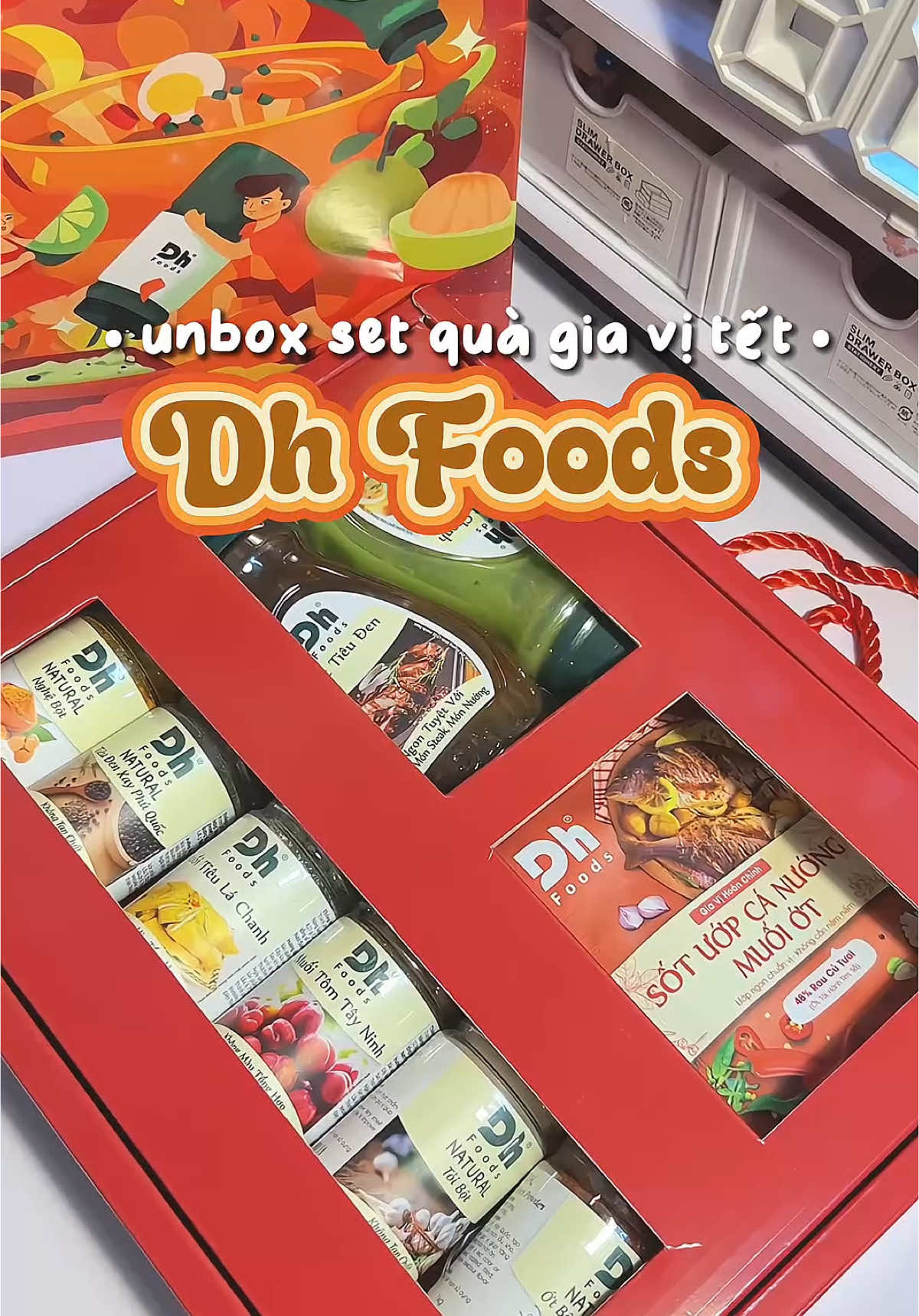 Set quà tếttt dành cho team nội chợ nè✨🧧 #setquatet #hopquate #gioquatet #quatet #quatet2025 #tet2025 #gioquagiavi #setquagiavi #dhfoods #bepvanvi #samtetbaovui #foryou #unboxwithTep 