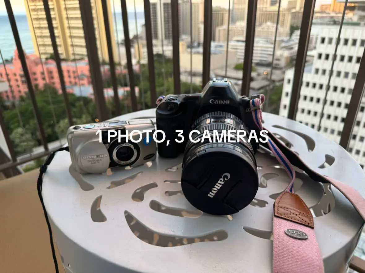 Phone vs film☁️ #sunrise #filmcamera #filmforbeginners 