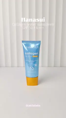 bener bener ga bisa berkata kata sebagus ituuu dan bikin lembab bangett di muka🩵 #sunscreen #sunscreenhanasui #skincare #fyp #fypage #fyppppppppppppppppppppppp 