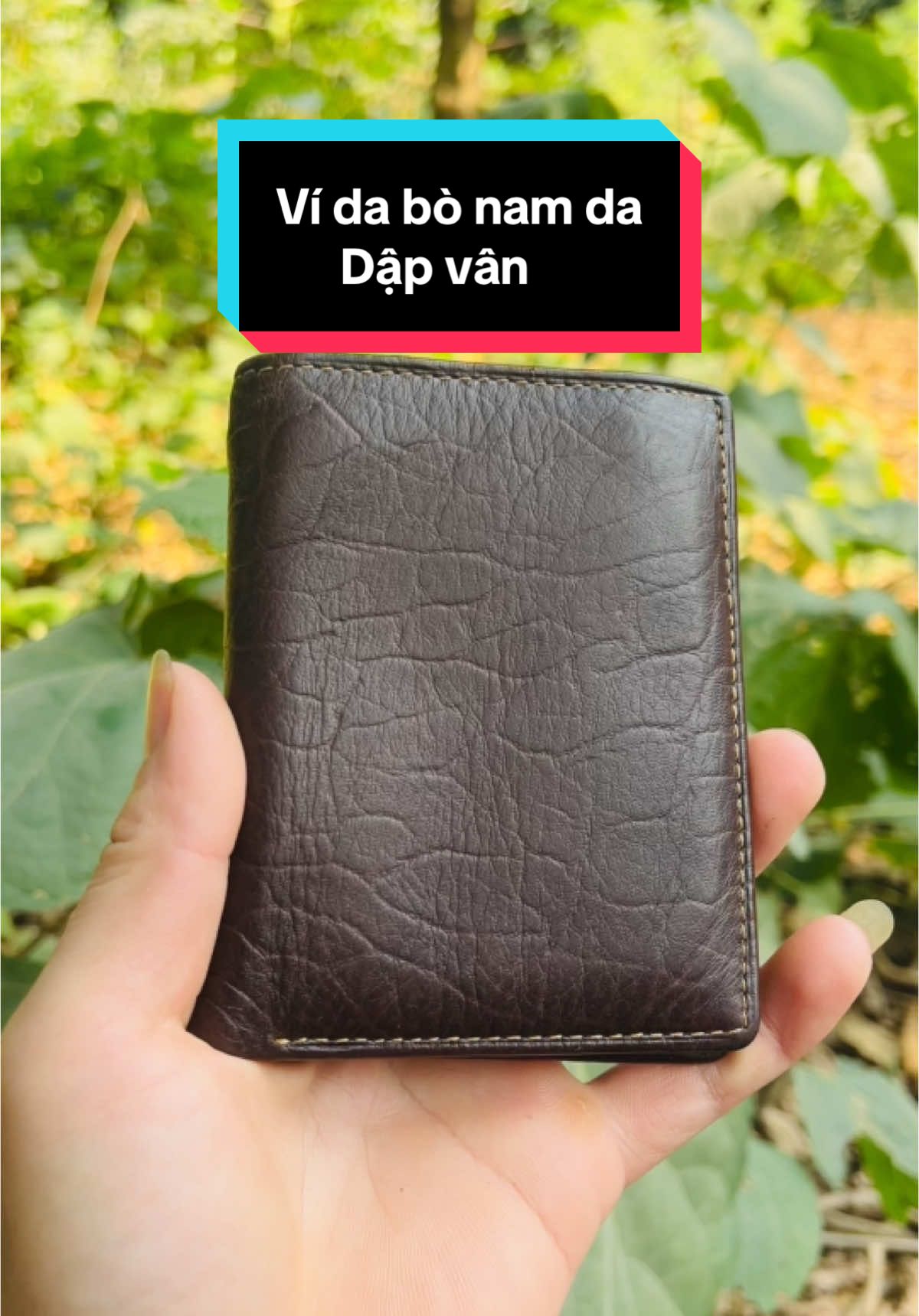 Ví da bò vân chống nấm mốc chống thấm hút mồ hôi#vidabo #vidanamcaocap #vinam 