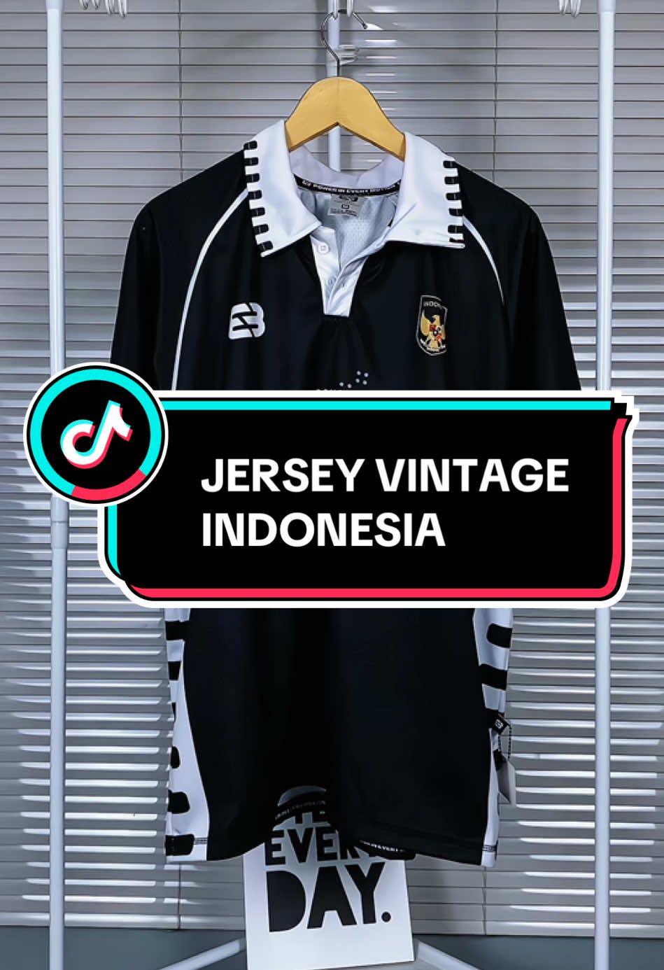 Jersey Casual Timnas Indonesia Black White🖤🤍#jerseyvintage #jerseytimnas #foryoupage 
