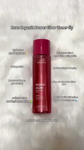 ✨ The best local toner ✨  Brighten, hydrate, and calm your skin with Luxe Organix Vitamin C Toner Power Glow. @Luxe Organix Philippines  🛒Shop now for radiant, glass-skin vibes! #luxeorganix #vitaminctoner #glowingskin #glasskin #tiktokskincare #skincarerecommendations