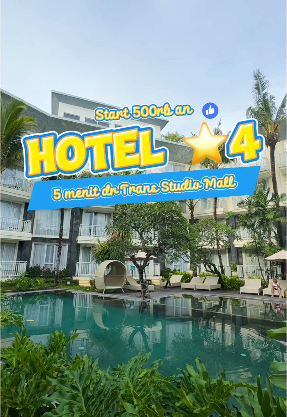 #TTPetualangNewbie  Cuma 5 menit dr Trans Studio Mall Bali, dan sebelahan sm nasi tempong Indra 😍 Murah bgt start 500rb an guys dpt hotel senyaman&sebagus ini. Lebih murah lg kl km booking via tiktokku 🫵 #balihotel #hotelbali #rekomendasihotel #reviewhotel #reviewhotelbali #diskonhotel #1o1fontanabali #staycationbali 