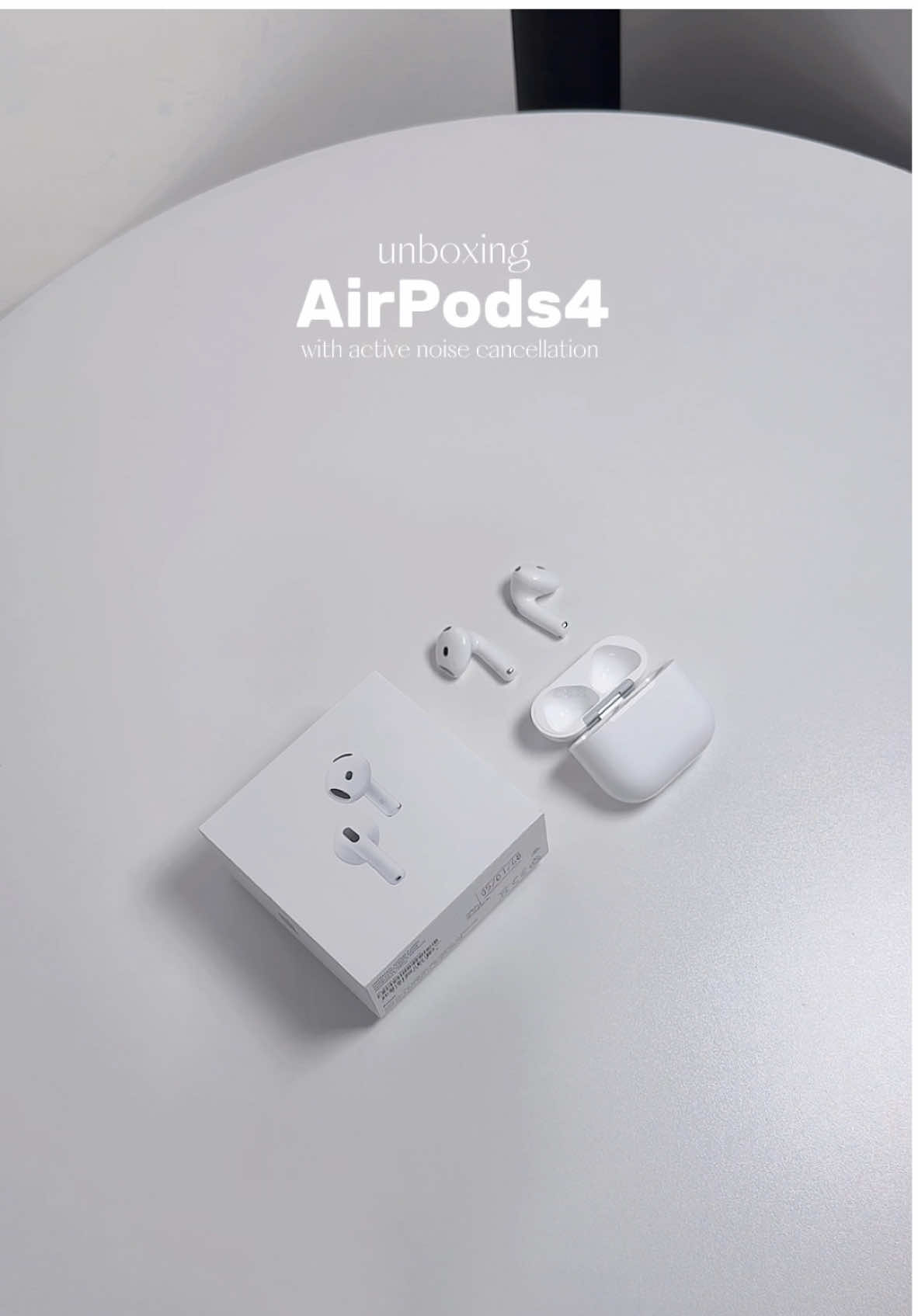 unboxing AirPods 4 with anc 🎧✨ ( #unboxing #airpods #apple #airpods4anc )