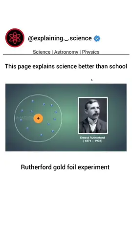 Rutherford discovery about the atom consist of a positively charged Nucleus and a cloud of electrons #physicsscience #atom @chemist_altynay