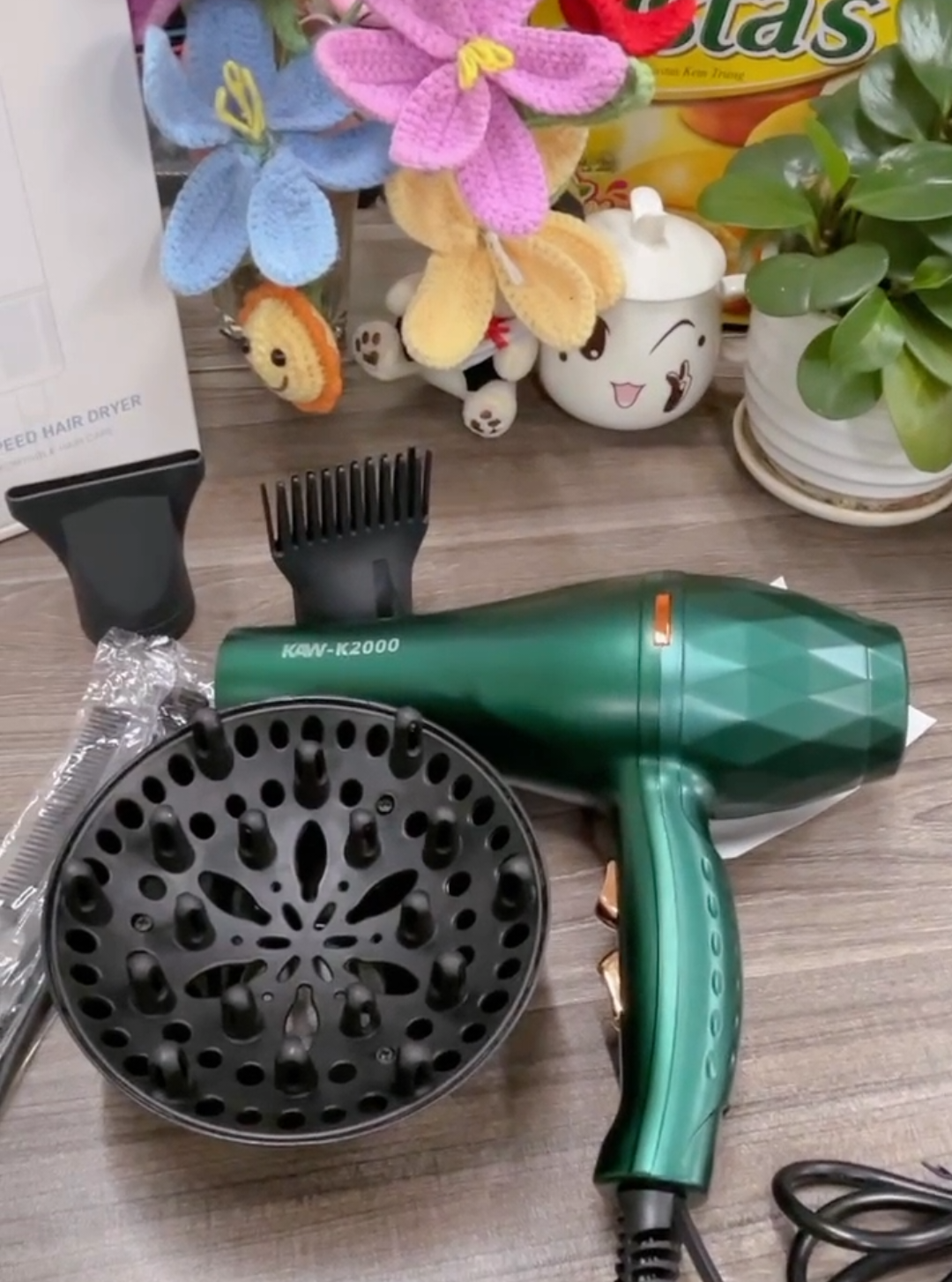 Máy sấy tọc KAW K2000 tặng kèm 5 phụ kiện #kawliving  #maysaytoc #maysaytoctaokieu #CapCut 