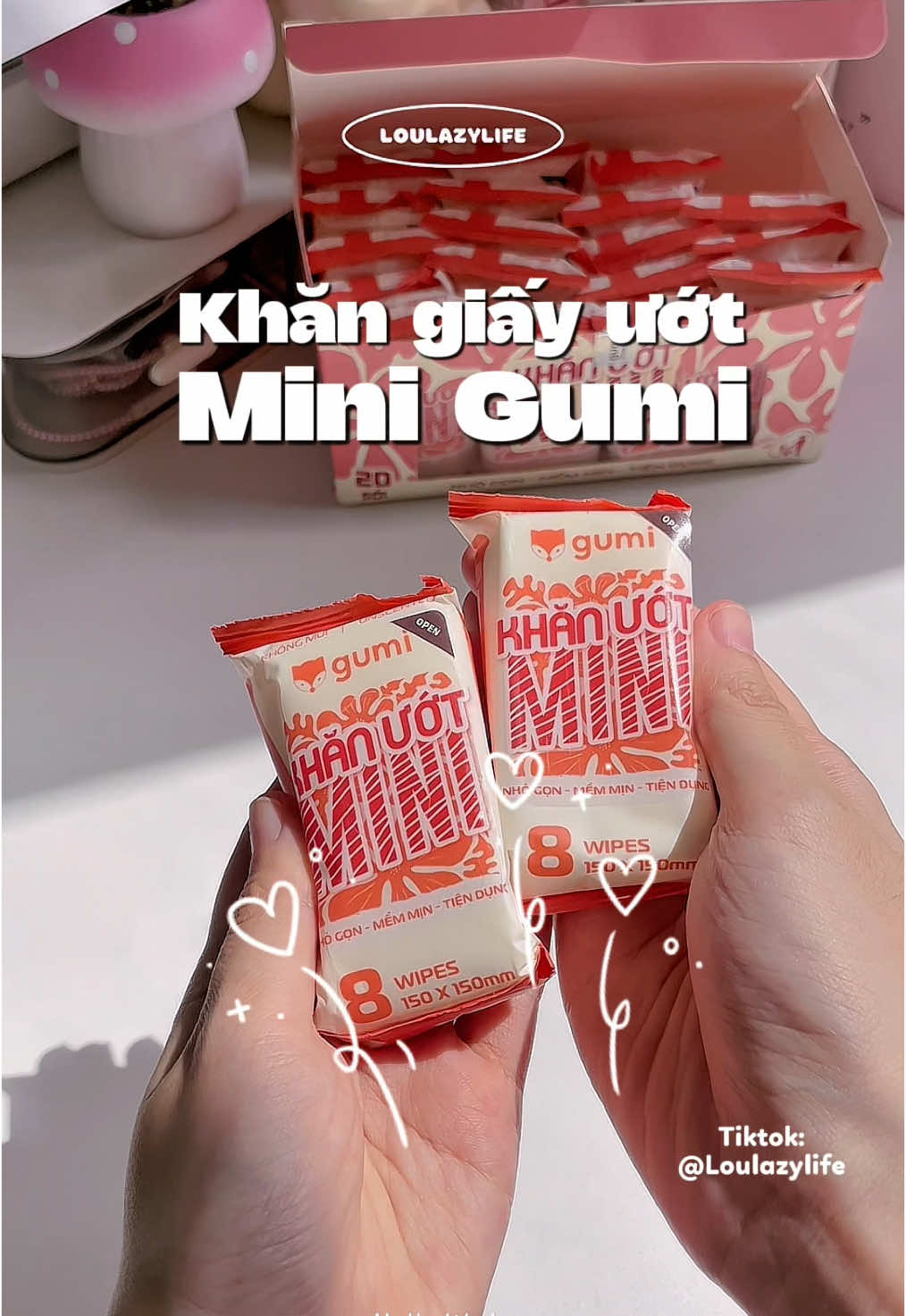 Với cái gói khăn giấy ướt mini siêu nhỏ bỏ túi này thì tha hồ lau mà tiện nữa nha #loulazylife #vtvcab #khangiayuot #khangiayuotmini #khanuot #khangiayuot #gumi #khangiaygumi  