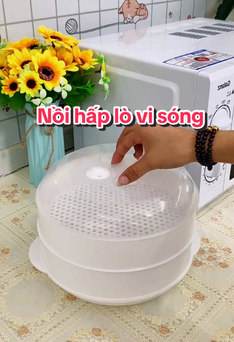 Khay hấp thức ăn dành cho lò vi sóng #khayhaplovisong #noihaplovisong #khayhapthucan #khayhapdanang #giadungtienich 