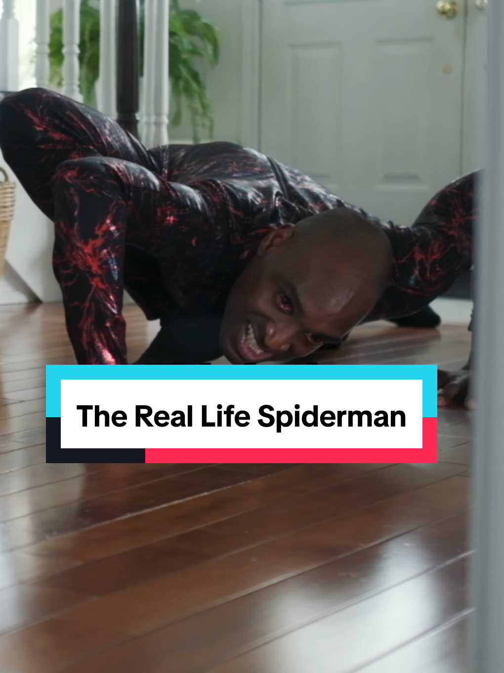 The Real Life Spiderman  This guy can bend his body in all directions...and move just like a spider. And the best part - he created a career out of it!