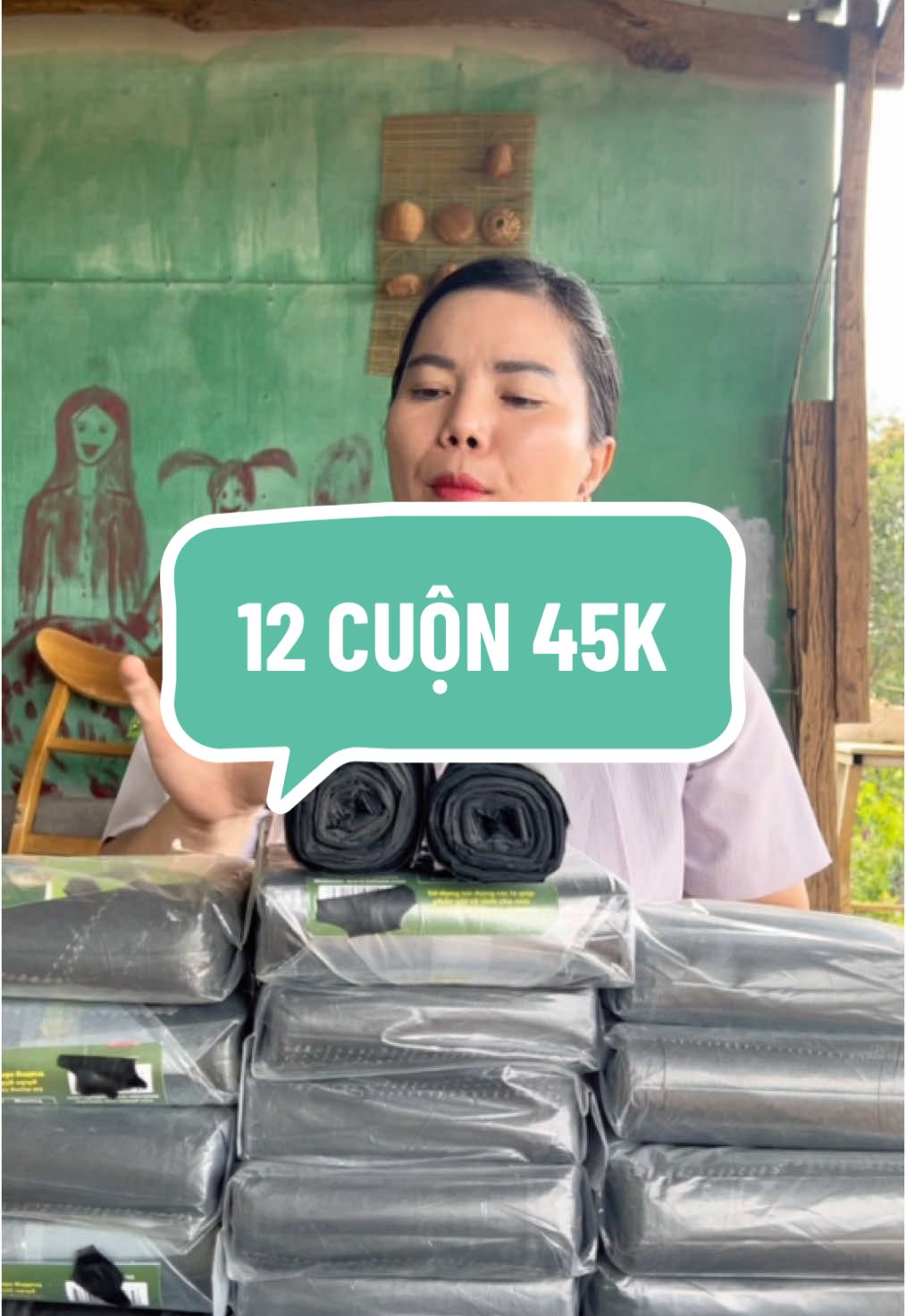 Combo 12 cuộn túi rác tự phân huỷ có 45k còn miễn ship #tuirac #bichrac #bichdungrac #bocdungrac #taphoamemon90 #xuhuong