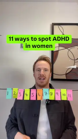 11 ways to spot ADHD in women 💚  #adhd 