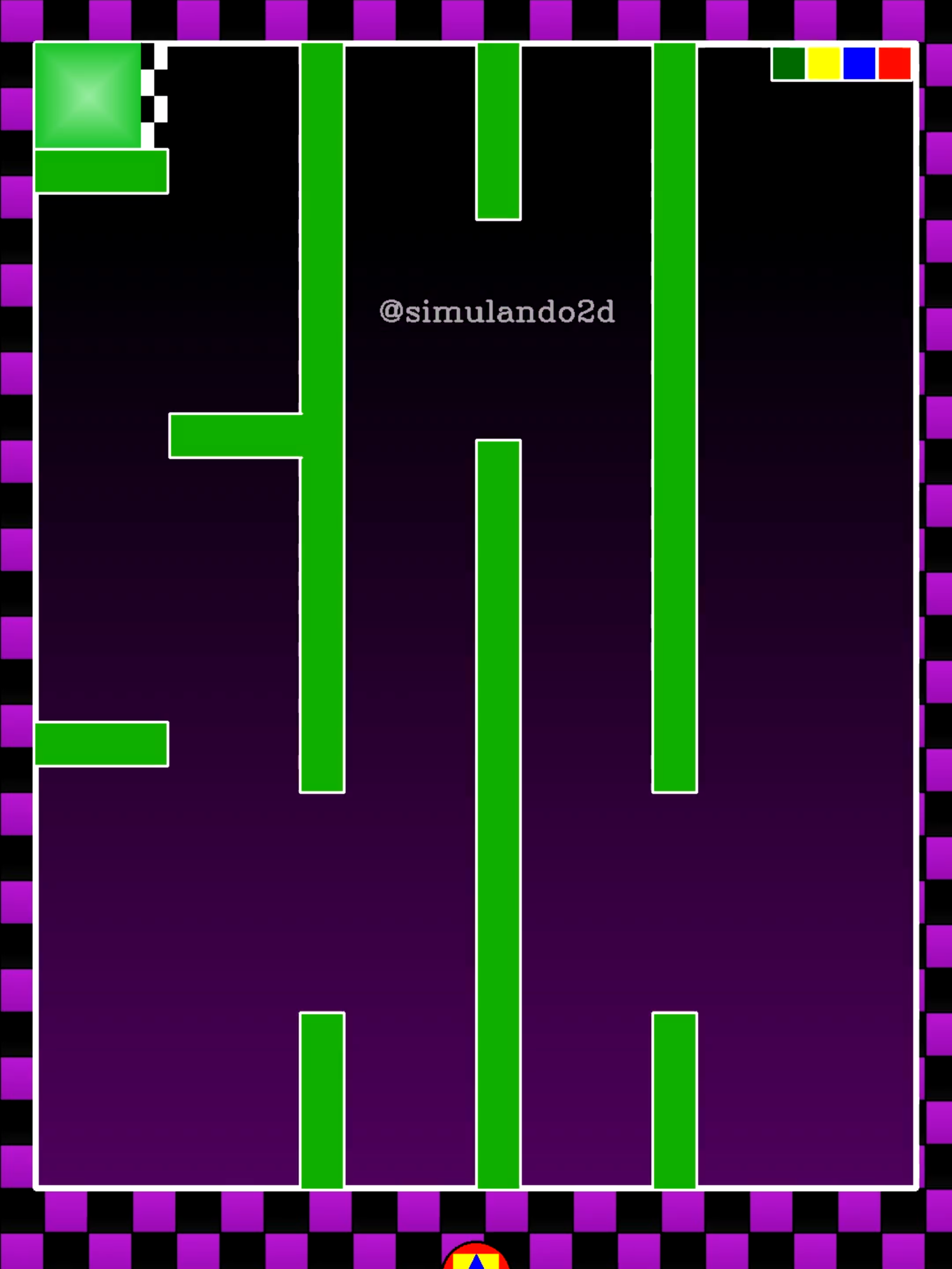 Square Race 🟦🟥🟨🟩 #squarerace #corridadequadrados #carreracuadrada #squareracegame