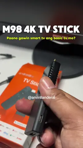Turn Any old basic tv or pc monitor  into a Smart Tv in Seconds.M98 4k TV Stick. #tvstick #androidtv #androidtvstick #smarttv #android12 #tvstickandroid #m98tvstick 