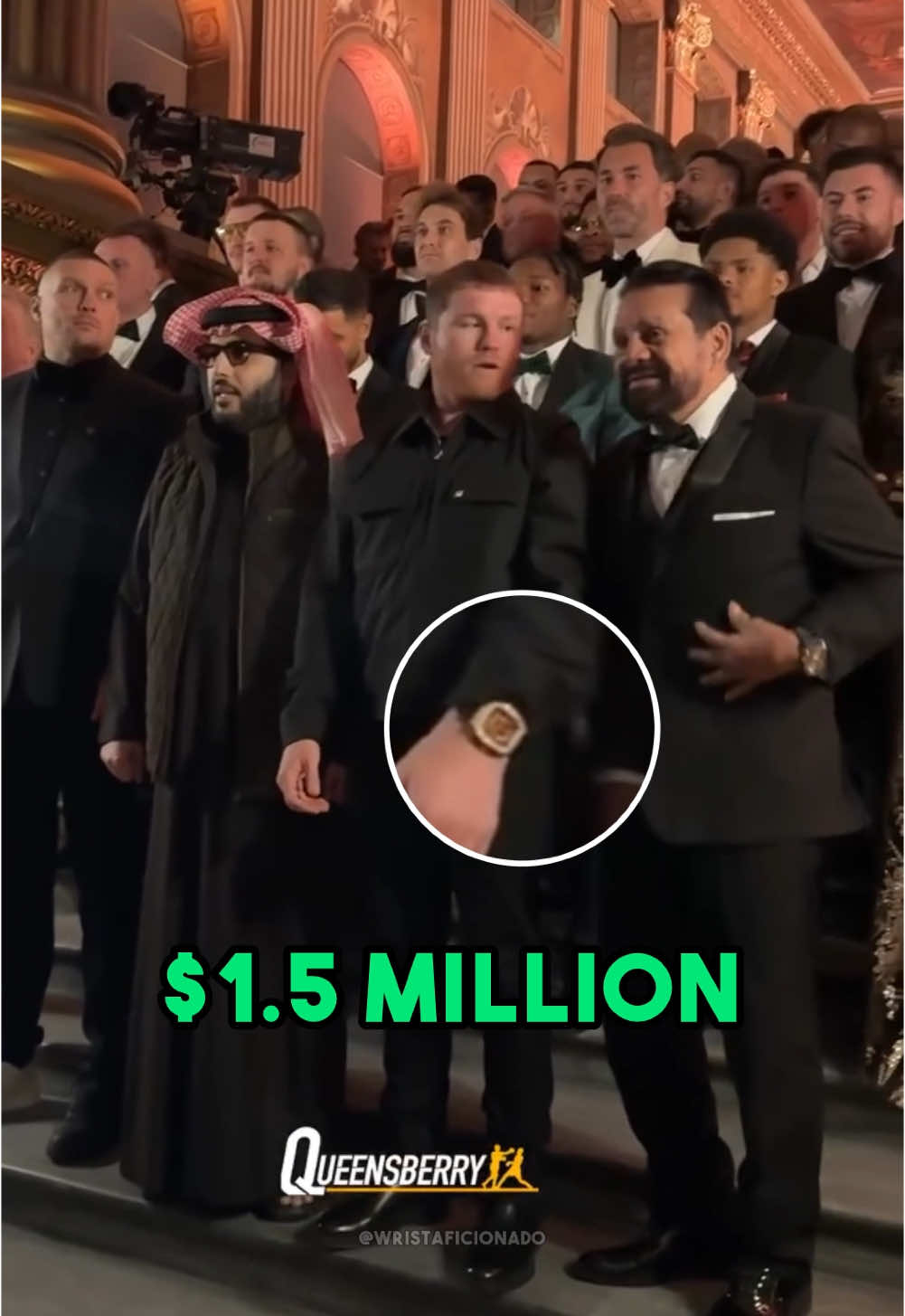 Who was the baddest man there? #luxurywatches #luxurylife #watches #boxing #canelo #saudi 